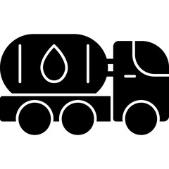 Wall Mural - Oil Tanker Icon