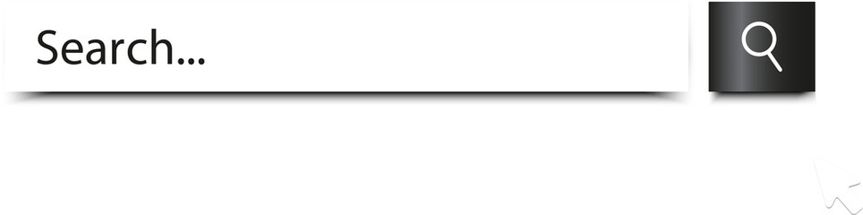 Aufkleber - Search bar. Browser button for website and UI design. Search form template. web search concept