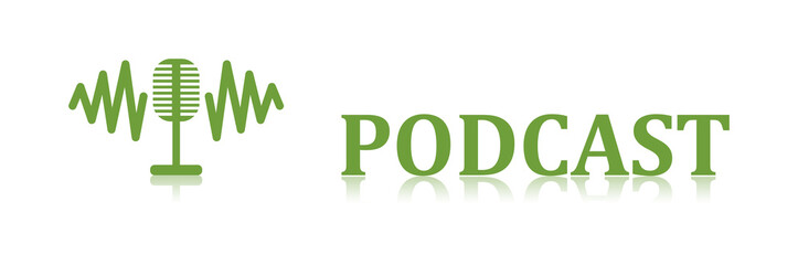 Sticker - Concept of podcast