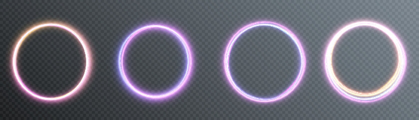 Poster - Round shiny background with a slight glow. Abstract frame background. Vector eps10.