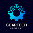 © ismadesign - Gear technology vector logo template. This logo is suitable for factory, industrial, technology, website, digital, mechanic, wheel.