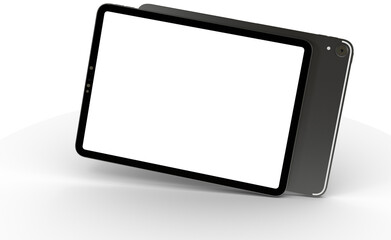 Photo White tablet, isolated on 3d background