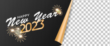 Happy New Year 2023 Horizontal Banner Design