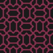 Seamless Pattern With Pink Vintage Frames