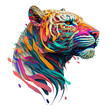 © GHart - Multicolored animal 3d for t-shirt printing design and various uses