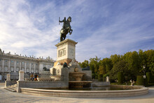 Statue Of King Philip IV, Plaza De Oriente, Madrid, Spain
