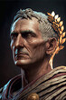 Roman Emperor Julius Caesar. Generative AI