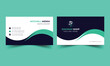 Double-sided creative business card template .Portrait and landscape orientation. Horizontal and vertical layout. Vector illustration.