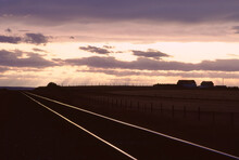 Railway Tracks, Near Fort MacLeod, Edmonton, Alberta, Canada