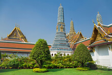 Royal Chapel, Prang, Phra Prang Paed Ong And Royal Pantheon, Wat Phra Kaew, Grand Palace, Bangkok, Thailand