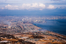 Aerial View Of Kushiro, Hokkaido, Japan