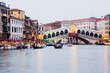 Rialto Bridge and Grand Canal, Venice, Veneto, Italy