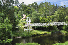 Suspension Bridge, Yarra River, Warburton, Victoria, Australia