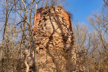 Ruins of old brick kilns.
