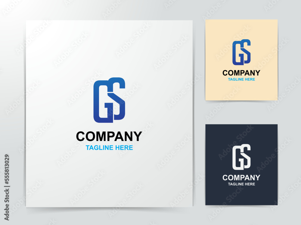 Gs Computer Logo Design creative gs logo design Stock Vector | Adobe Stock