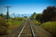 Railroad Tracks, Ashland, Oregon, USA