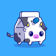 Cute Cow Milk Box Cartoon Vector Icon Illustration. Animal
Drink Icon Concept Isolated Premium Vector. Flat Cartoon
Style