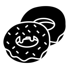 Canvas Print - donuts icon