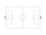 Fototapeta Sport - Football/Soccer Field outlines vector