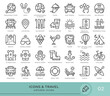 © PaHa - Set of conceptual icons. Vector icons in flat linear style for web sites, applications and other graphic resources. Set from the series - Travel and Tourizm. Editable stroke icon.