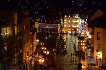 Canvas Print - Weihnachtsbeleuchtung am Marktplatz Mayen 12/22