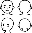 © logistock - 頭部のデフォルメイラストセット