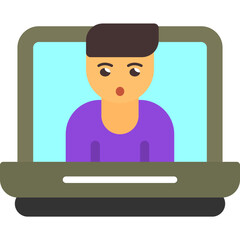 Poster - Video Conference Icon