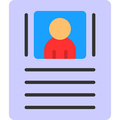 Sticker - Resume Icon