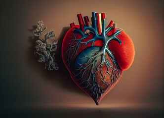 Aufkleber - human heart anatomy model