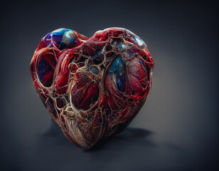 Aufkleber - beautiful abstract heart of gold