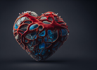 Aufkleber - beautiful abstract heart in the form of heart