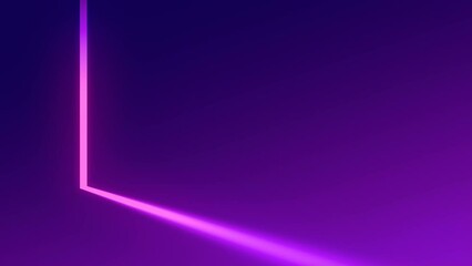 Fototapete - Background with pink floating streak of light. 3d rendering digital animation