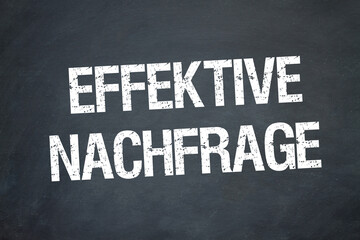 Poster - effektive Nachfrage