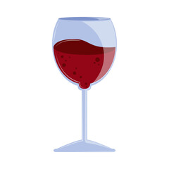 Sticker - wine glass isolated icon