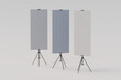 © ThisMops - Standing tripod banner mockup. 3d rendering