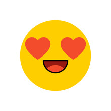 Emoji In Love With Heart Eyes.