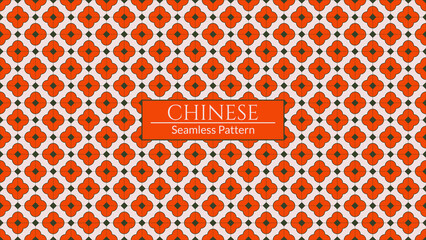 Canvas Print - Chinese seamless pattern, Abstract background, Decorative wallpaper. Vector illustration