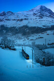 Fototapeta  - Zug, Schneelandschaft, Grindelwand, Schweiz