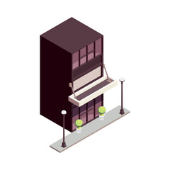 Sticker - Commercial Town Building Composition