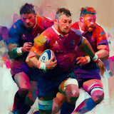 Portrait of a person playing rugby
