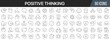 © stas111 - Positive thinking line icons collection. Big UI icon set in a flat design. Thin outline icons pack. Vector illustration EPS10
