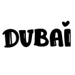© dulya - Dubai UNITED ARAB EMIRATES DUBAI NEW LOGO ARABIC AND ENGLISH black white