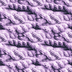 Wall Mural - Pink Texture Knitting. Lilac Pullover. White