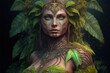 Goddess of Jungle. Generative AI, non-existent person.	