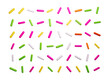 © Hammad - Colorful sprinkles on a white background, top view 3d illustration
