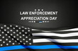 National Law Enforcement Appreciation Day. EPS10 vector
