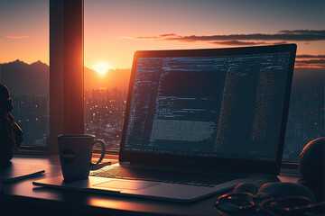 As the sun rises on a new day, a developer awakens with a sense of purpose. They sit down at their computer, ready to tackle the challenges of the day.