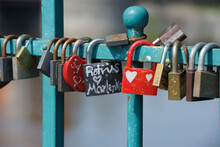 Close-up Of Locks Of Love, Wroclaw, Lower Silesian Voivodeship, Poland