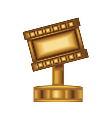 Sticker - movie award trophy