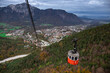 Alpine panorama of Bad Reichenhall from the top of the Predigtstuhl cableway, Upper Bavaria, Germany
